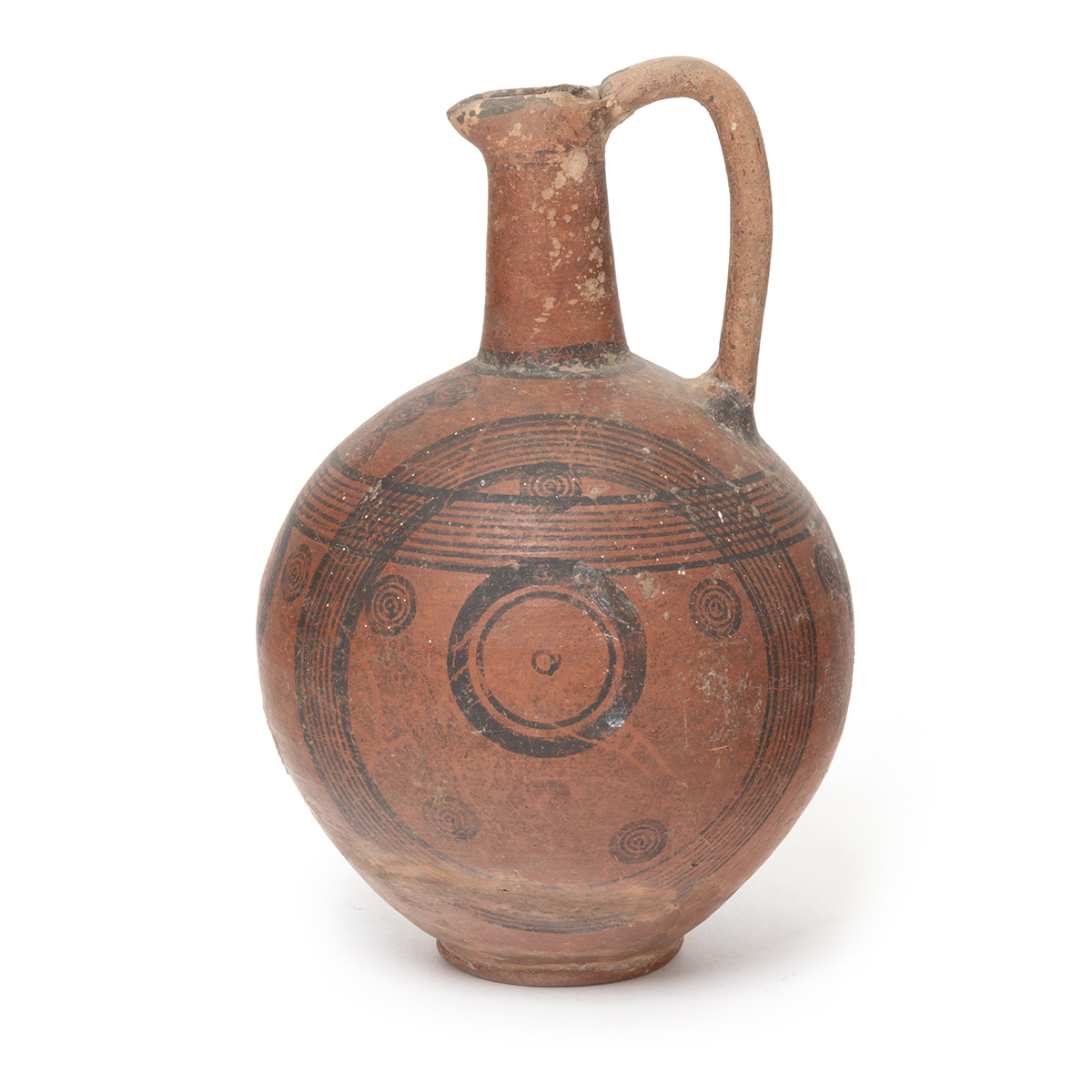 Etruscan Painted Terracotta Vessel.