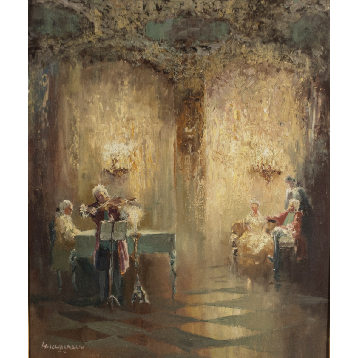 LUDWIG GSCHOSSMANN (German, 1894-1988), Violinist.